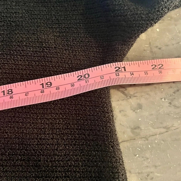 Umi Collections by Anne Crimmins Vintage Santana Knit Tunic Metallic Leaves L - Picture 5 of 7